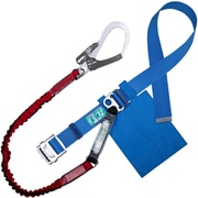 TSUYORON 胴ベルト型墜落制止用器具（伸縮タイプ）ノビロン（RE） 青 Mサイズ ベルト幅50MM×長さ1200MM TB-NV-599-BL4-RE-M-JAN-BP