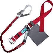 TSUYORON 胴ベルト型墜落制止用器具（伸縮タイプ）ノビロン（RE） 赤 Mサイズ ベルト幅50MM×長さ1200MM TB-NV-599-R-RE-M-JAN-BP