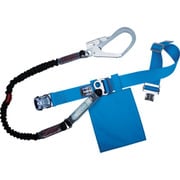 TSUYORON 胴ベルト型墜落制止用器具（伸縮タイプ）ノビロン（BK） 青 Lサイズ ベルト幅50MM×長さ1400MM ワンタッチバックル仕様 TB-NV-OT593-BL4-BK-L-BP