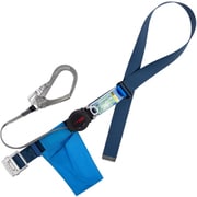 TSUYORON 胴ベルト型墜落制止用器具(巻取タイプ)ロック機構付き ワン・ハンドリトラ 紺 LLサイズ 幅50MM×長さ1600MM 130KG対応型 TBORN599BL2LL(130KG)JANBP