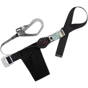 TSUYORON 胴ベルト型墜落制止用器具(巻取タイプ)ロック機構付き ワン・ハンドリトラ 黒 Sサイズ 幅50MM×長さ1100MM TB-ORN-599-BLK-S-JAN-BX