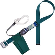 TSUYORON 胴ベルト型墜落制止用器具(巻取タイプ)ロック機構なし リトライト 青緑 LLサイズ 幅50MM×長さ1600MM 130KG対応型 TB-RL-593-BG-LL(130KG)-JAN-BP