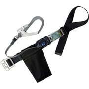 TSUYORON 胴ベルト型墜落制止用器具(巻取タイプ)ロック機構なし リトライト 黒 Sサイズ 幅50MM×長さ1100MM TB-RL-593K-BLK-S-JAN-BP