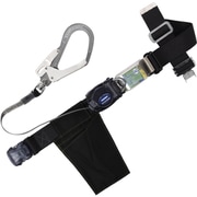 TSUYORON 胴ベルト型墜落制止用器具（巻取タイプ）ロック機構なし リトライト 黒 Lサイズ 幅50MM×長さ1400MM ワンタッチバックル仕様 TB-RL-OT593K-BLK-L-JAN-BP