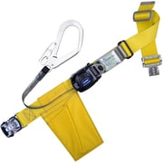 TSUYORON 胴ベルト型墜落制止用器具（巻取タイプ）ロック機構なし リトライト 黄 Lサイズ 幅50MM×長さ1400MM ワンタッチバックル仕様 TB-RL-OT593-Y-L-BP