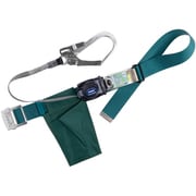 TSUYORON 胴ベルト型墜落制止用器具（巻取タイプ）ロック機構なし リトラ 青緑 Sサイズ 幅50MM×長さ1100MM TB-RN-590-BG-S-JAN-BP