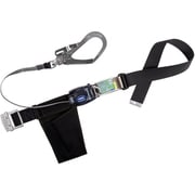TSUYORON 胴ベルト型墜落制止用器具（巻取タイプ）ロック機構なし リトラ 黒 Lサイズ 幅50MM×長さ1400MM TB-RN-599K-BLK-L-JAN-BP