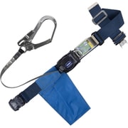 TSUYORON 胴ベルト型墜落制止用器具（巻取タイプ）ロック機構なし リトラ 紺 Mサイズ 幅50MM×長さ1200MM ワンタッチバックル仕様 TBRNOT590BL2MBP