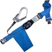 TSUYORON 胴ベルト型墜落制止用器具（巻取タイプ）ロック機構なし リトラ 青 Lサイズ 幅50MM×長さ1400MM ワンタッチバックル仕様 TB-RN-OT590-BL4-L-JAN-BX