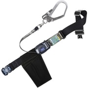 TSUYORON 胴ベルト型墜落制止用器具（巻取タイプ）ロック機構なし リトラ 黒 Mサイズ 幅50MM×長さ1200MM ワンタッチバックル仕様 TB-RN-OT590SV-BLK-M-JAN-BP