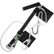 TSUYORON 胴ベルト型墜落制止用器具（ロープタイプ） 補助ロープ2丁掛け仕様 セフライト 黒 Lサイズ 幅50MM×1400MM TBSAF2593SBLKLBP