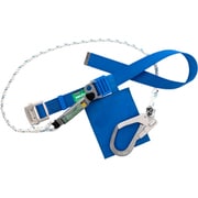 TSUYORON 胴ベルト型墜落制止用器具（ロープタイプ） セフライト（三つ打ちロープ） 青 Sサイズ 幅50MM×長さ1100MM TB-SAF-593-BL4-S-JAN-BP