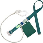 TSUYORON 胴ベルト型墜落制止用器具（ロープタイプ） セフライト（八つ打ちロープ） 青緑 LLサイズ 幅50MM×長さ1600MM 130KG対応型 TBSAF593CBGLL（130KG）JANBP