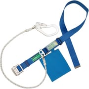 TSUYORON 胴ベルト型墜落制止用器具（ロープタイプ） セフライト（八つ打ちロープ） 青 LLサイズ 幅50MM×長さ1600MM 130KG対応型 TBSAF593CBL4LL（130KG）JANBP