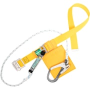 TSUYORON 胴ベルト型墜落制止用器具（ロープタイプ） セフライト（三つ打ちロープ） 黄 Sサイズ 幅50MM×長さ1100MM TB-SAF-593-Y-S-JAN-BP