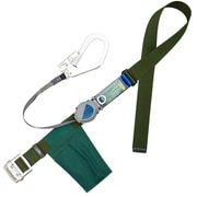 TSUYORON 胴ベルト型墜落制止用器具（巻取タイプ）ロック機構付き 2WAYリトラ 深緑 LLサイズ 幅50MM×長さ1600MM 130KG対応型 TB-TRL-593-OD-LL（130KG）-JAN-BP