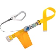 TSUYORON 胴ベルト型墜落制止用器具（巻取タイプ）ロック機構付き 2WAYリトライト 黄 Lサイズ 幅50MM×長さ1400MM TB-TRL-593-Y-L-JAN-BX