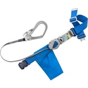 TSUYORON 胴ベルト型墜落制止用器具（巻取タイプ）ロック機構付き 2WAYリトラ 青 Lサイズ 幅50MM×長さ1400MM ワンタッチバックル仕様 TB-TRN-OT599-BL4-L-BP