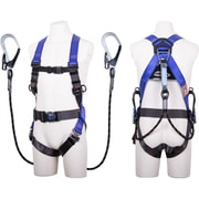 TSUYORON コアハーネス 胴ベルト付き ツインランヤード付き Gブレード（黒） パープル Mサイズ TH5022GB99OTPM2R26BX