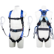 TSUYORON コアハーネス 胴ベルト付き ツインランヤード付き ロック機構付き巻取式ワン・ハンドリトラ パープル Sサイズ TH5022OH93SVOTPS2R23BX