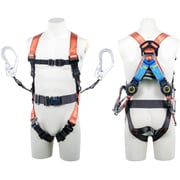 TSUYORON コアハーネス 胴ベルト付き ツインランヤード付き ロック機構付き巻取式SRリトラ オレンジ LLサイズ 130KG対応型 TH5022TR93SVOTORLL130K2R23BX