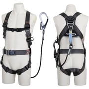 TSUYORON コアハーネス 胴ベルト付き シングルランヤード付き Gブレード（黒） ダークグレー Mサイズ TH-502-GB99-OT-DG-M-R26-JAN-BX