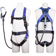 TSUYORON コアハーネス 胴ベルト付き シングルランヤード付き Gブレード（黒） パープル Lサイズ TH502GB99OTPLR26BX