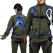 TSUYORON コアハーネス 胴ベルト付き シングルランヤード付き ロック機構付き巻取式SRリトラ パープル Sサイズ TH502TR93SVOTPSR23JANBX