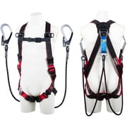 TSUYORON レヴォハーネス ツインランヤード付き Gブレード(黒) 黒・赤 LLサイズ 130KG対応型 TH5082GB99OTBKRLL130K2R26JANBX