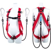 TSUYORON 小町ハーネス ツインランヤード付き Gブレード(黒) 赤 Mサイズ TH5092GB93SVOTRM2R26JANBX