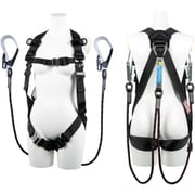 TSUYORON 小町ハーネス ツインランヤード付き Gブレード(黒) 黒 Mサイズ TH5092GB99OTBLKM2R26JANBX