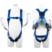 TSUYORON ライトハーネス ツインランヤード付き ロック機構付き巻取式SRリトラ 青 LLサイズ 130KG対応型 TH5102TR93SVOTBL4LL130K2R23-