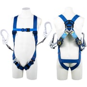 TSUYORON ライトハーネス ツインランヤード付き ロック機構付き巻取式SRリトラ 青 Sサイズ TH5102TR93SVOTBL4S2R23JANBX