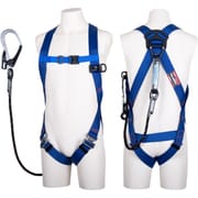 TSUYORON ライトハーネス シングルランヤード付き Gブレード(黒) 青 Sサイズ TH510GB99OTBL4SR26JANBX