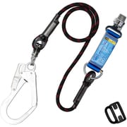 TSUYORON フルハーネス用ランヤード シングルランヤード Gブレード（黒）130KG対応型 THLGB93SV33BK130KGR23JANBP