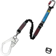 TSUYORON フルハーネス用ランヤード シングルランヤード 伸縮式ノビロン(BK)LY1100mm THLNV93SV21KSBKLY110R23JANBP