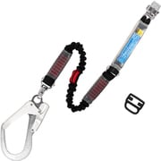 TSUYORON フルハーネス用ランヤード シングルランヤード 伸縮式ノビロン(BK)LY1100mm THLNV93SV33BKLY110R23JANBP