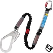 TSUYORON フルハーネス用ランヤード シングルランヤード 伸縮式ノビロン(BK) THL-NV99-21KS-BK-R23-JAN-BP