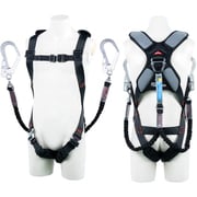 TSUYORON スマートハーネス ツインランヤード付き 伸縮式ノビロン（BK） 黒 Sサイズ THSM5102NV93SVOTBLKS2R23JANBX