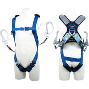 TSUYORON スマートハーネス ツインランヤード付き ロック機構付き巻取式SRリトラ 青 Lサイズ THSM5102TR93SVOTBL4L2R23JANBX