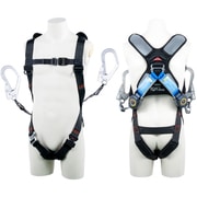 TSUYORON スマートハーネス ツインランヤード付き ロック機構付き巻取式SRリトラ 黒 LLサイズ 130KG対応型 THSM5102TR93SVOTBLKLL130K2R23-