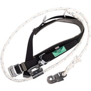 TSUYORON ワークポジショニング用器具 柱上安全帯 FCー21 黒 Mサイズ ロープ下側通過タイプ WP-FC-21-BLK-M-JAN-BP