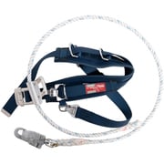 TSUYORON ワークポジショニング用器具 柱上安全帯 TD-27H 紺 Mサイズ ロープ下側通過タイプ 尻掛けベルト付き WP-TD-27H-BL2-M-JAN-BX