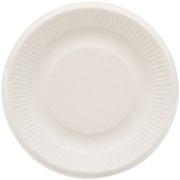 HEIKO 紙皿 バガスペーパーウェア プレート 15cm ホワイト 004466153