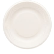 HEIKO 紙皿 バガスペーパーウェア プレート 18cm ホワイト 004466155