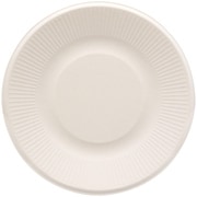 HEIKO 紙皿 バガスペーパーウェア プレート 21cm ホワイト 004466157