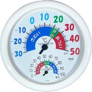 CRECER 快適目安付きアナログ温湿度計 CR-380W