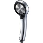 SANEI シャワーヘッド レイニーメタリック 黒 G1/2 手元ストップ 他メーカー対応アダプター付 日本製 PS313-81XA-CD