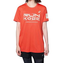 神戸マラソン2025リミテッドTシャツ2 ユニセックス ランニングウェア シャツ Spicy Red（800） XLサイズ 2013A613