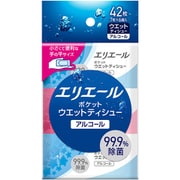 ウェットティッシュ エリエール ポケットウエットティシュー 除菌アルコールタイプ 7枚×6個入